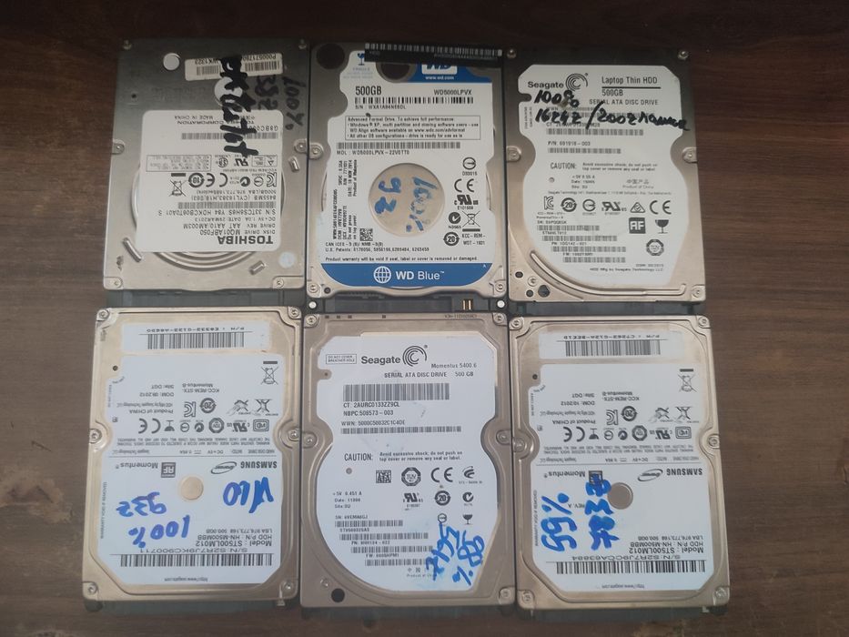 Hard disk de laptop de 500Gb - 100% Sentinell