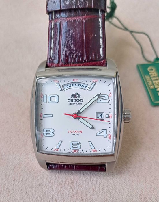 Чисто нов  автоматичен Orient Titanium Automatic, пълен комплект