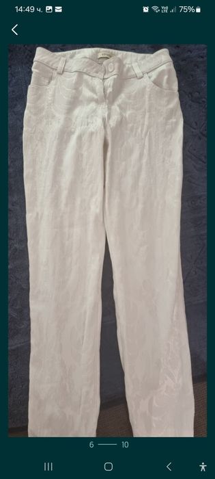 Панталон Motivi, Lui jo черен.Широк бял панталон Б