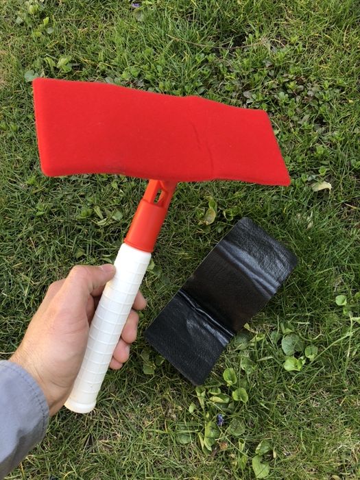 Racletă cu 2 lavete pt curățat geamuri/acvarii