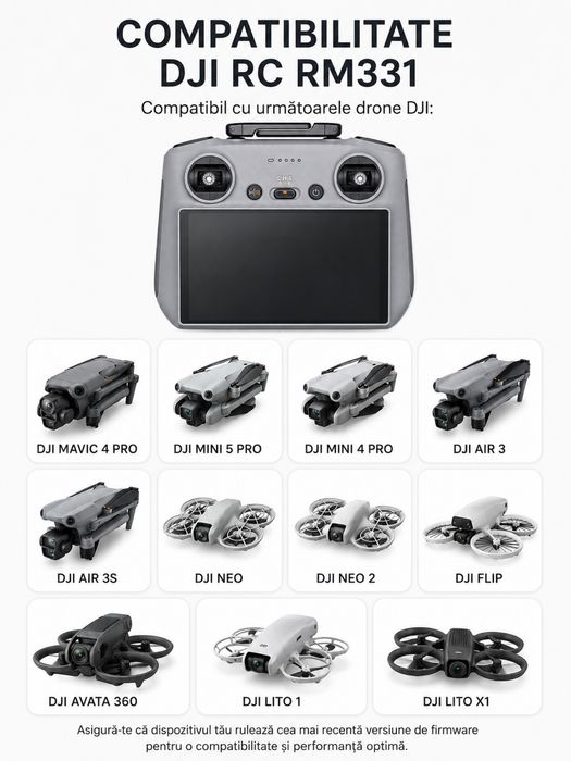 DJI RC2 telecomanda nouă+folie de protecție și husă