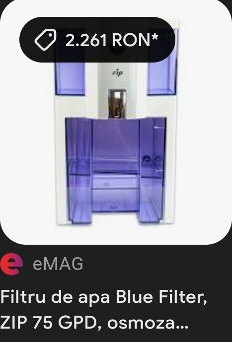 Filtru apa cu osmoza inversa