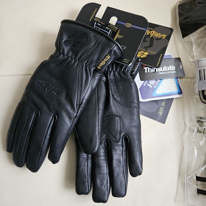 Manusi moto piele premium,Garibaldi, Noi, 3M, Touchscreen,Mas-S