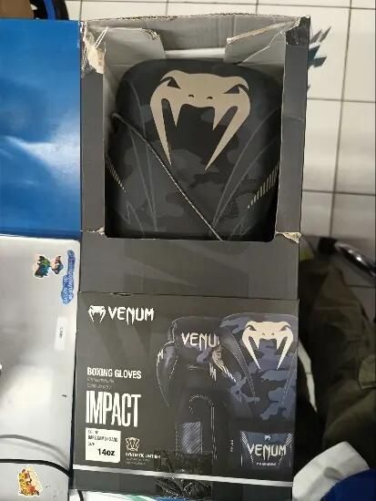Mănuși Box Venum Impact Dark Camo - 14 OZ - produs resigilat Decathlon
