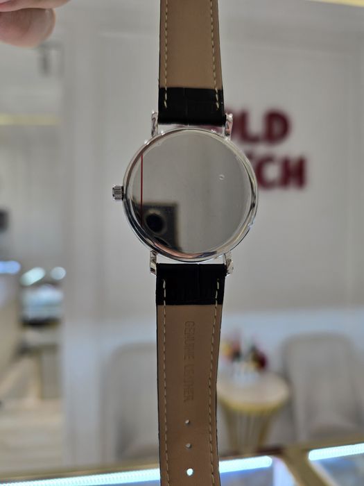 Серебрянные часы Сильвер тайм, ультротонкие.