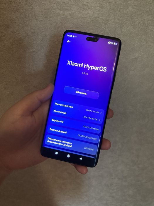 Xiaomi 13Lite 256GB ОЗУ 12