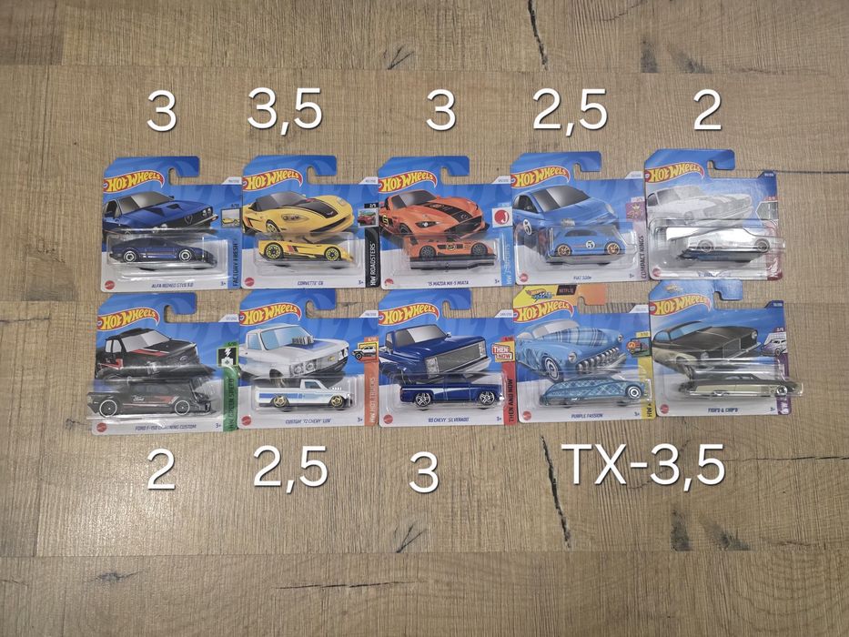 Hot wheels колички