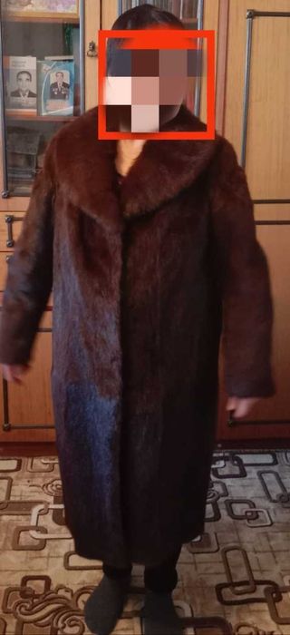 Шуба нутриевая б/у