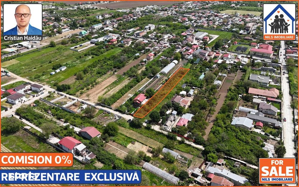 70 euro/mp! - Teren (1791mp) cu toate utilitatile in Jilava IF