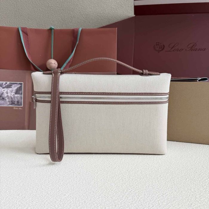Мъжка чанта Loro Piana - естествена телшка кожа