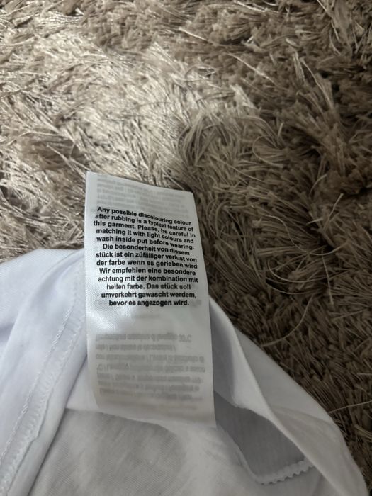 Tricou Fendi Roma – Alb cu mâneci monogramă FF – Mărimea L (Nou cu etichetă)