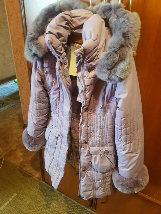 Тёплый пуховик на девочку