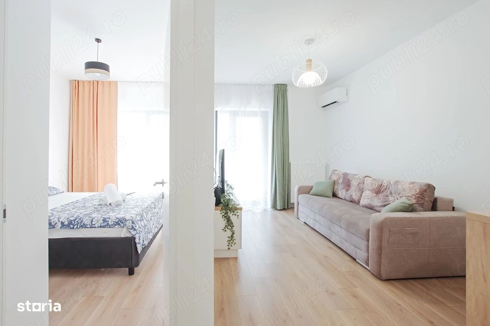 Studio modern de închiriat – Silk District | Parcare inclusă