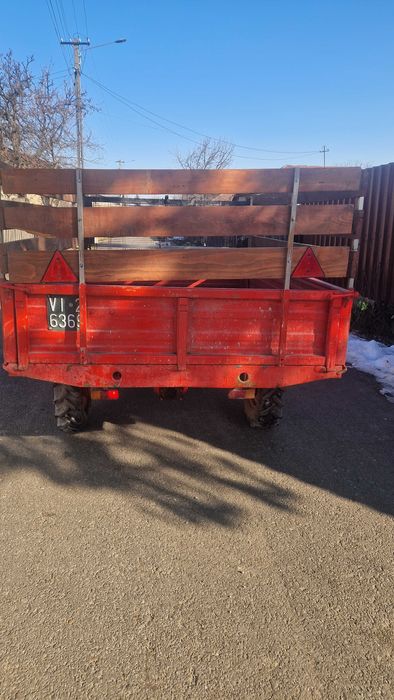 Motocultor Pasquali 4x4 cu remorca Basculabila