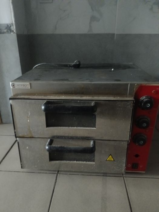 Пицца печь на 2 уровня с камнем
