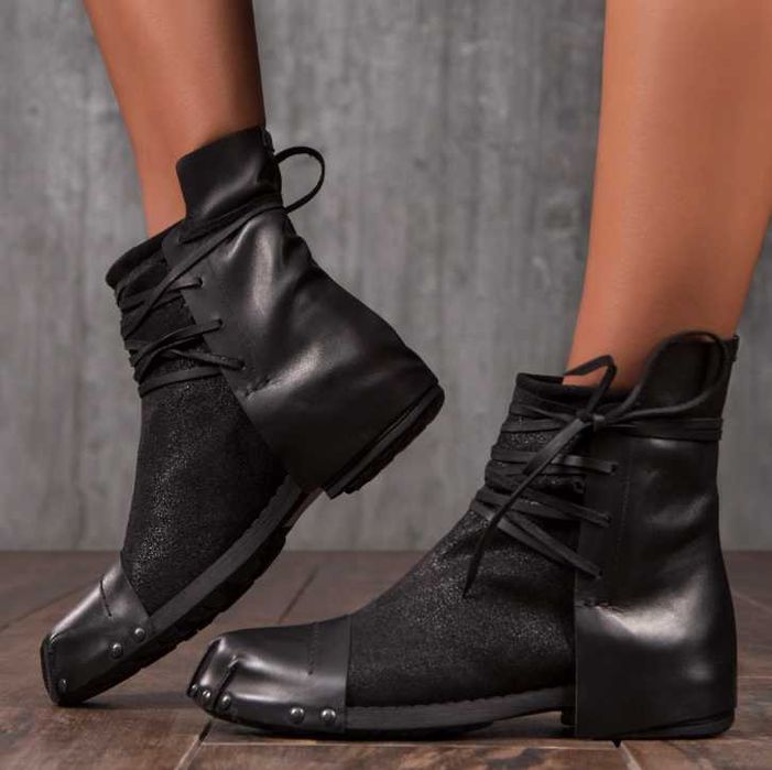 Bocanci dama din piele naturală Amber