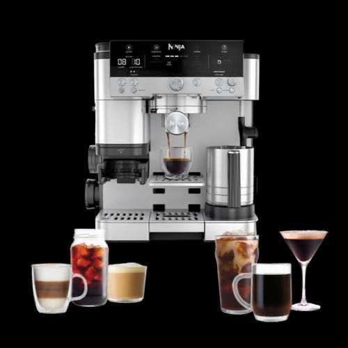 Espressor semi-automat 3in1 luxeCafe Premier ES601, cold brew, inox Ninja