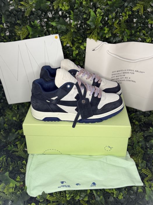 Adidasi/Sneakers Off-White out off Office retro sude leather