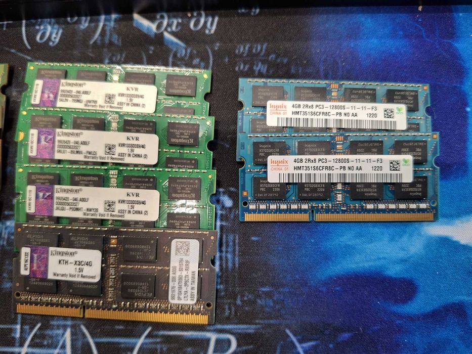 DDR3 SODIMM PC3 1060S 12800S samsung kingstone sihynix 4GB ram multiple modele