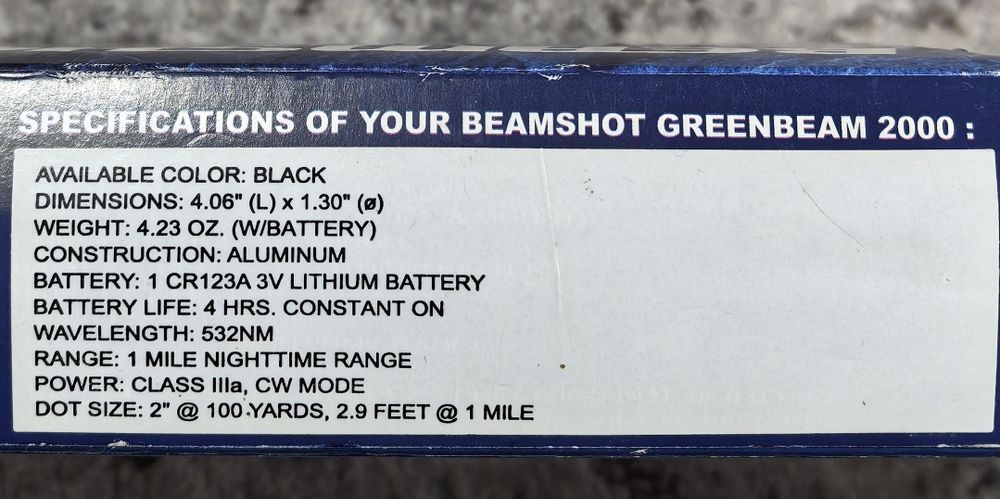 Лазерен прицел Beamshot