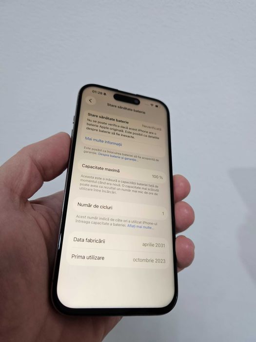 Iphone 15 Pro 128 Gb impecabil Garantie.