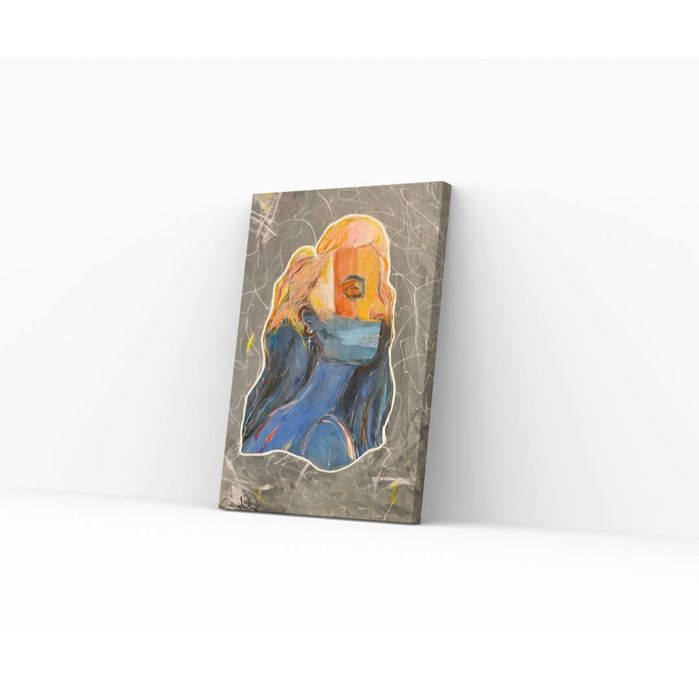 Set tablouri in contrast  - 2xAcrylic 50x70 pe panza The Feminine Urge