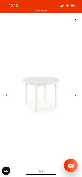 Masa rotunda extensibila 4-8 persoane