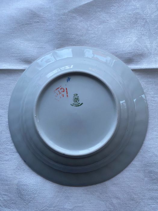 Serviciu de masa din portelan, cobalt, aur, pentru 12 persoane - Nou