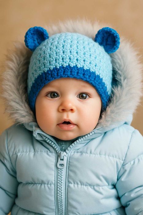 Ръчно плетени детски шапки