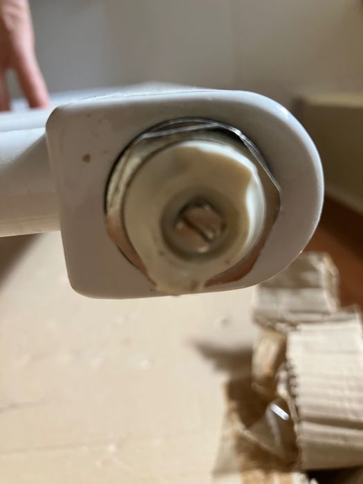 Стоманена лира баня 50x120 бяла