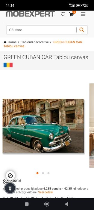 Tablou canvas Cuban car