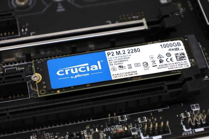 SSD Crucial P2 capacitate 1TB slot m.2 Nvme CT1000P2SSD8 nou Sigilat