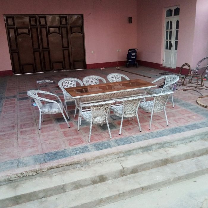 Ratan stol stul 4 kishilik