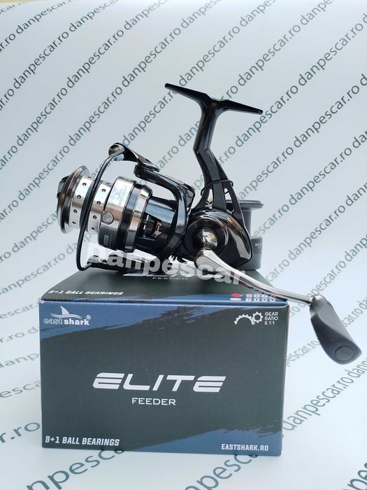 SET 4 Mulinete EastShark ELITE 5000 FEEDER si CRAP cu 10 rulmenti