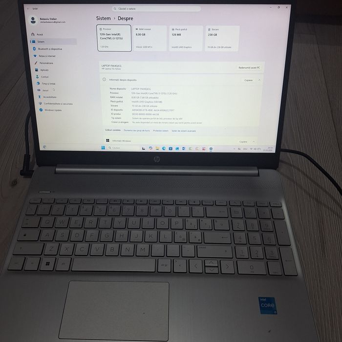 Laptop 15' HP i3 generatia 12  nou