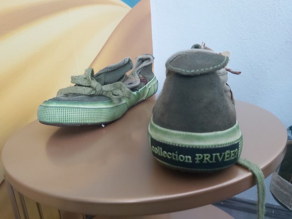 Tenisi cu piele vita Superga