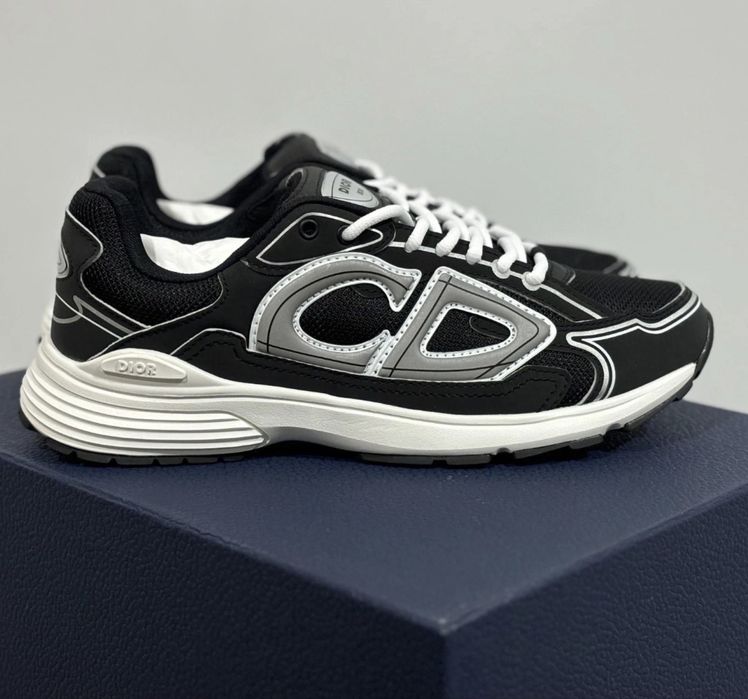Adidasi Christian Dior B30 Black&White Reflective Low