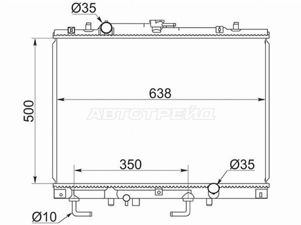 Радиатор Mitsubishi Challenger