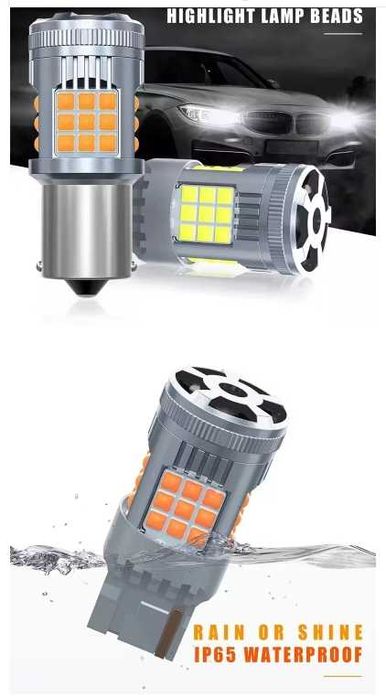 Супер яркая автомобильная лампа заднего хода, 1156 BA15S BAU15S 1157