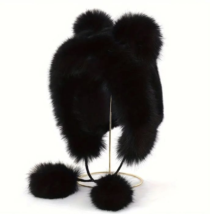 ПРОМО НОВИ ЦВЕТОВЕ модерни дамски пухени шапки с голями пухове