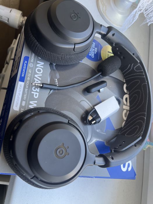 Casti Gaming Wireless STEELSERIES Arctis Nova 3P, surround, multiplatforma, negru