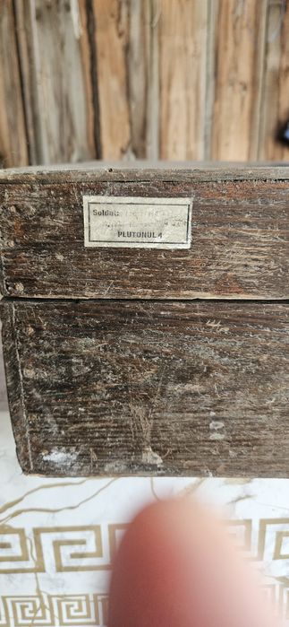 Valiza de armata veche din 1971