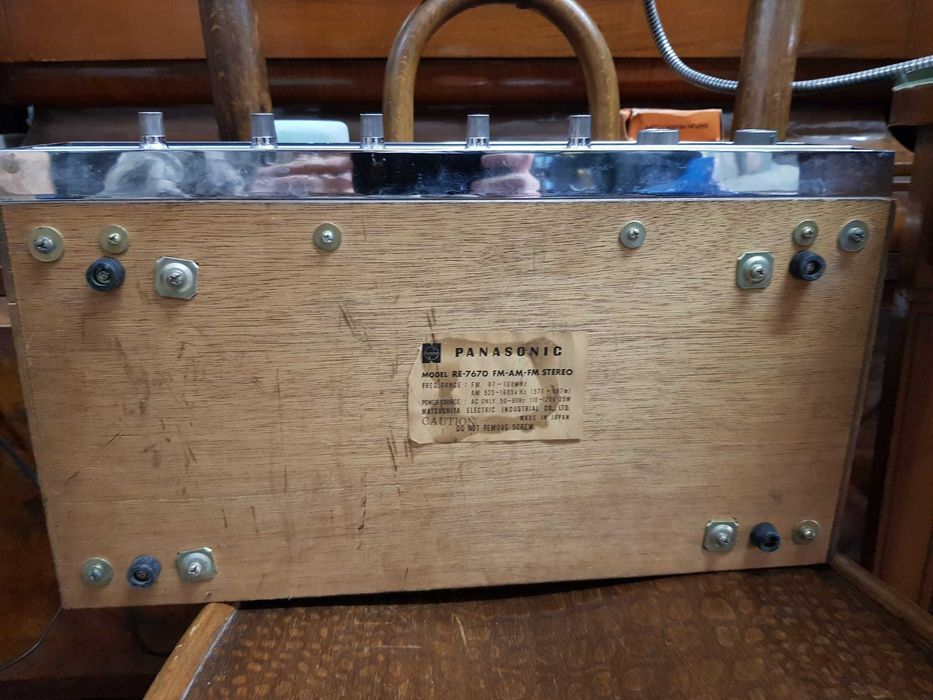 Radio Maestro Stereo made in Romania Electronica 2 boxe 6 wati anii 1970 Retro Vintage Panasonic RE-7670 Tuner AM FM