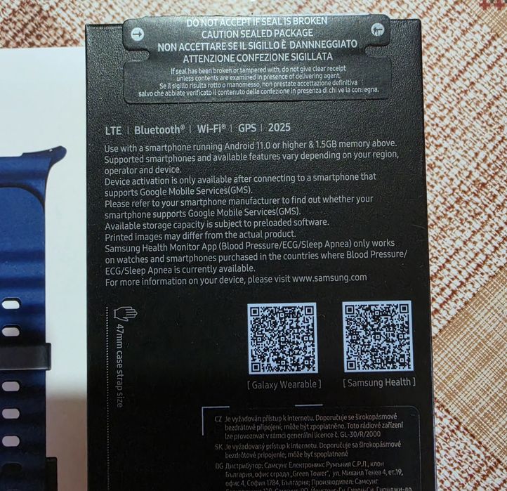 Samsung Watch Ultra Titanium Blue! Чисто Нов!