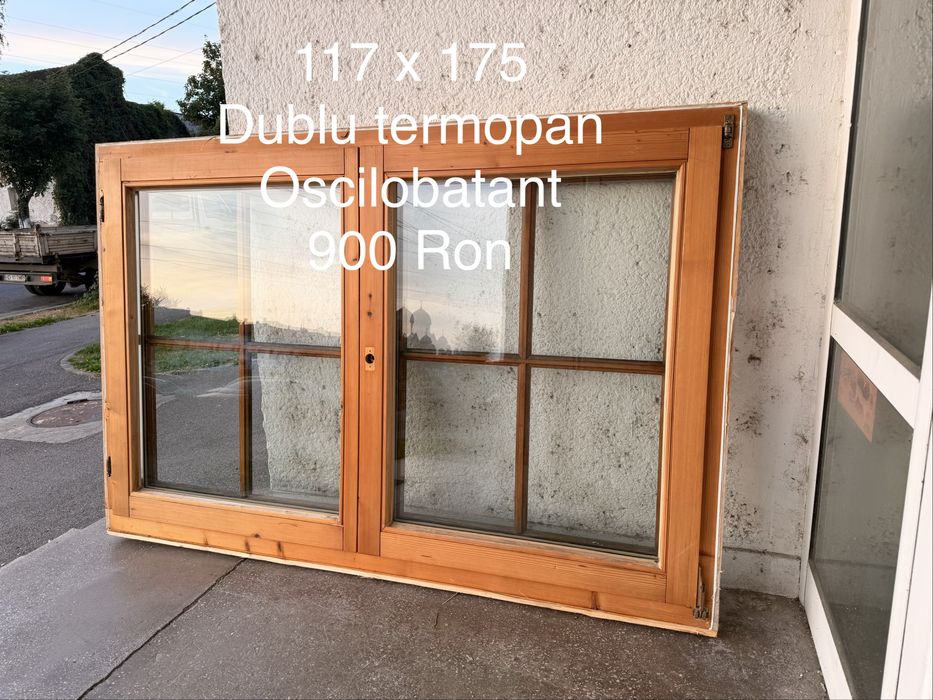 Geamuri termopan doua canate profil lemn Austria(2 buc)