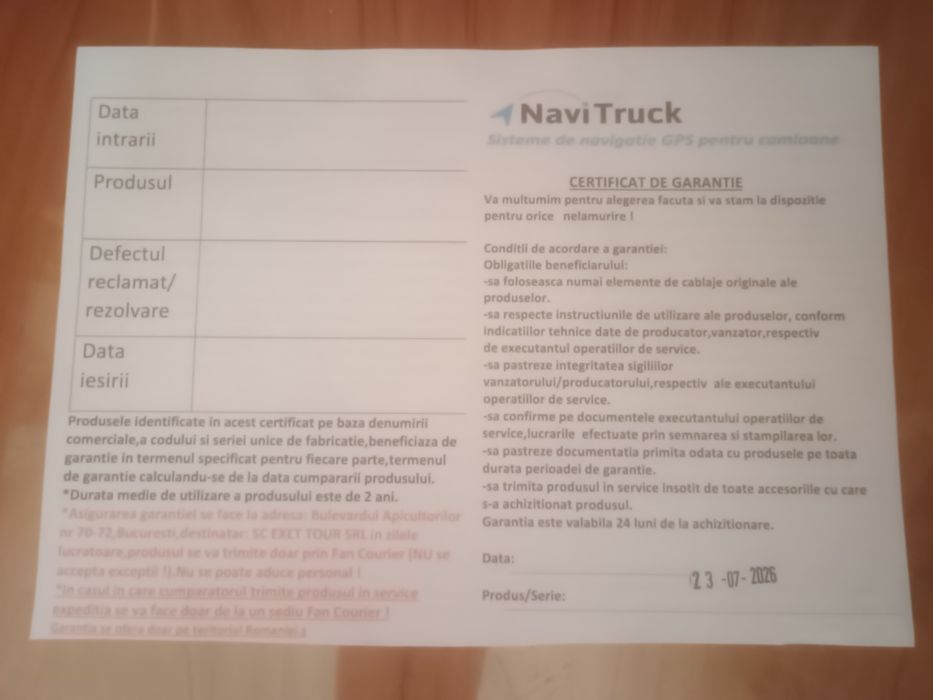 Navigație GPS comioane