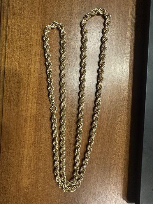 Златен синджир ланец 18 карата маркиран перфектен злато накит италианс