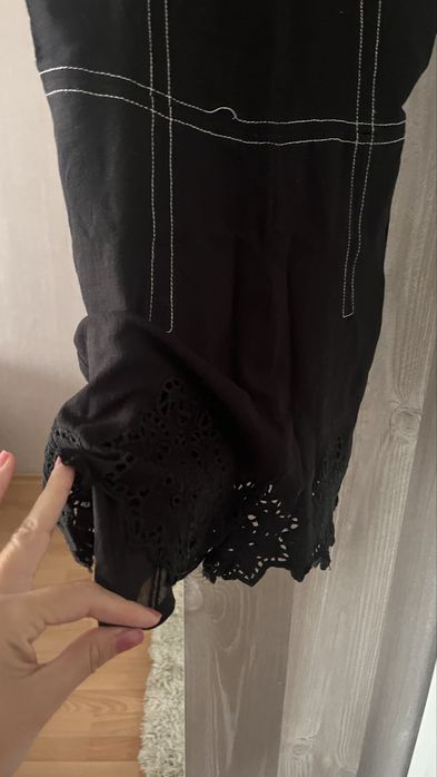 Черен гащеризон на Zara 100% памук