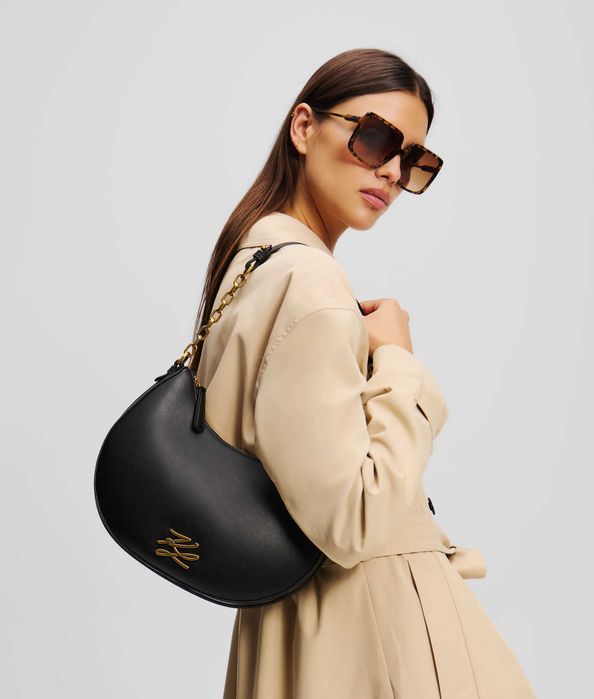 Оригинална Чанта Karl Lagerfeld K/Autograph moon shoulder bag