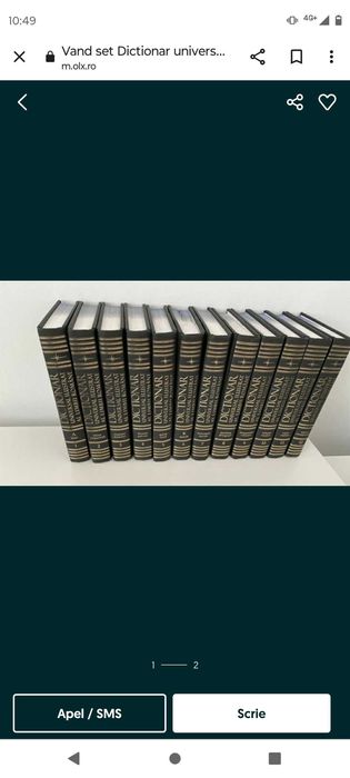 Dicționar universal al limbi romane 12 vol